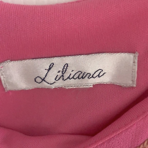 Liliana Pink with Gold Sequin party dress New without Tags Never Worn - Picture 10 of 10